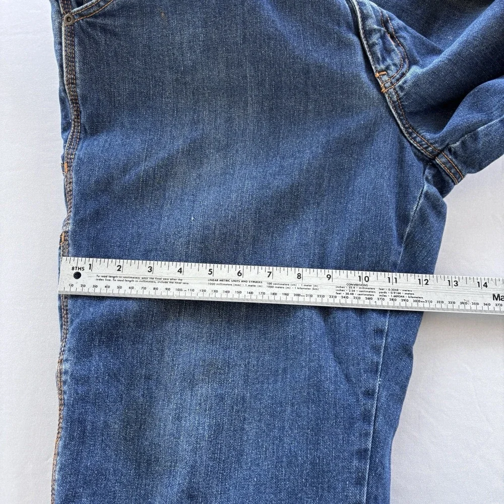 C.E. Schmidt Workwear Fleece Lined Denim Jeans‎ Mens 36x30 Insulated